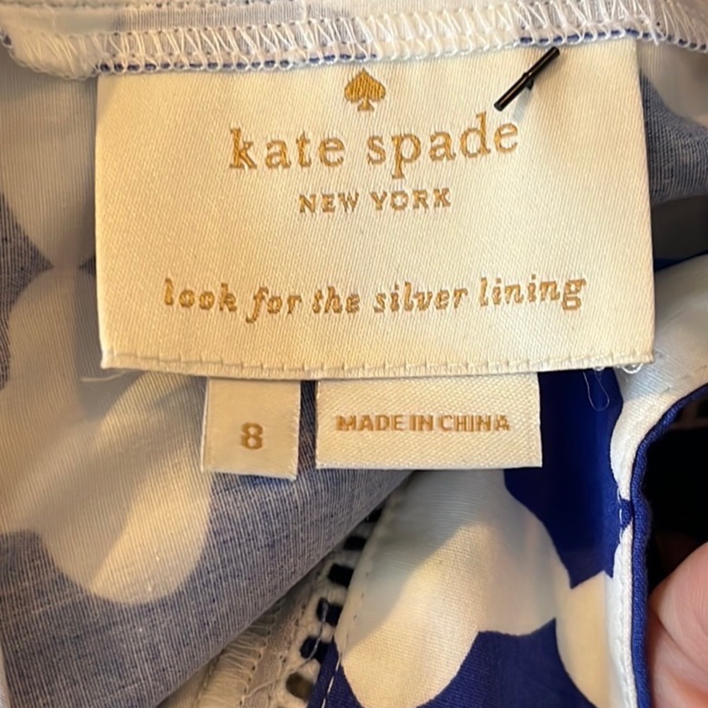 Kate Spade Lantern Poplin flounce dress 8 - Picture 6 of 7